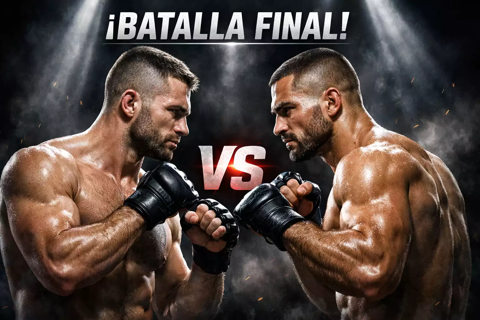 Cartelera oficial de un evento UFC con los combates programados